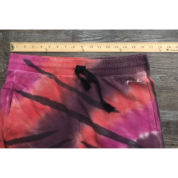 Victoria's Secret Pink XL Pink Purple Tie Dye Jogger Sweatpants - Picture 4 of 5